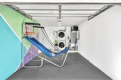 an empty room with a hammock in an ambulance at Luxury Hollywood Home, Heated Pool, Casino Nearby in Hollywood
