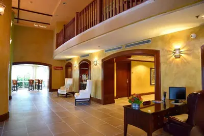 a lobby of a hotel with a living room at Ocean View 2bd2bth Hotel In Coconut Grove in Miami