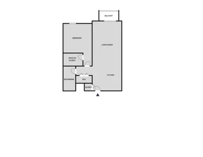 a floor plan of a house at Coral Gables 1br w pool wd nr shops airport MIA-74 in Miami