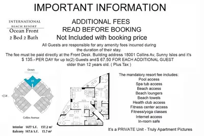 a diagram of a floor plan of a house at TRUMP INTERNATIONAL BEACH RESORT 2 BEDROOM APARTMENT 1600 Sqf OCEAN FRONT in Miami Beach