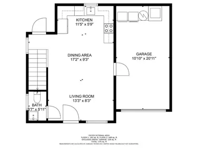 a floor plan of a house at Sistrunk Shades Villas #2 New Downtown Fort Lauderdale Townhomes in Fort Lauderdale