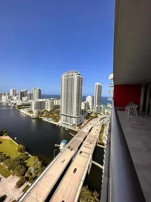 a bridge over a river in a city with buildings at 3Bed/2Bath Hallandale Beach in Hallandale Beach