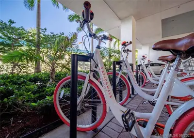 a group of bikes parked next to each other at 3Bed/2Bath Hallandale Beach in Hallandale Beach