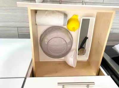 a wooden box with a kitchen utensils in it at GREAT LOCATION Downtown/Airport/South Beach in Miami