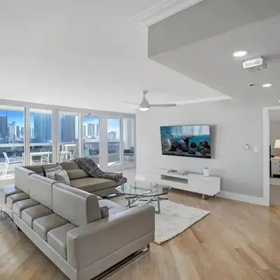 Over The Moon! Miami Skyline and Water Views!