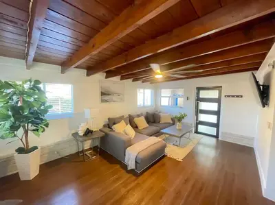 a living room with a couch and a table at New Miami Boutique, by Calle Ocho and South Beach! in Miami