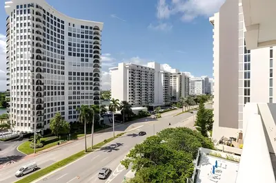 a street in a city with tall buildings at Pavilion - Stunning bay view in Miami Beach