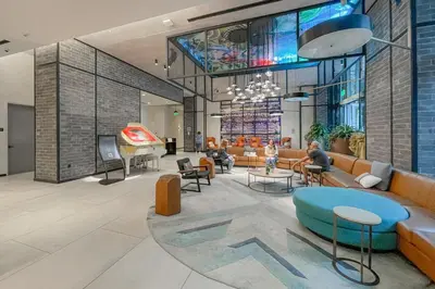 a rendering of a lobby of a building at Unwind in Your Amazing City View Apartment in Miami