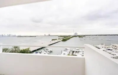 a view of a harbor with boats in the water at Tropical Oasis Getaway in Miami Beach