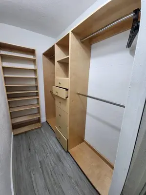 a walk in closet with a white door at The Perfect Vacation Getaway ! in Miami