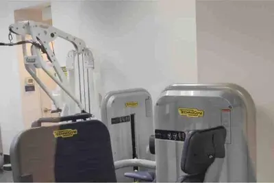 a gym with two machines in a room at Club at Brickell Bay Bayview Balcony 1BR Free Parking in Miami