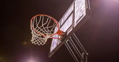 a basketball hoop with a net in a gym at Luxurious Retreat with Tennis and Soccer Courts TGH in Miami