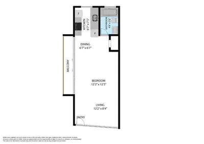 a floor plan of a proposed house at Balcony Beach View w/2 Queen beds, Ocean Dr Beach in Miami Beach