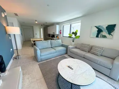 a living room with a couch and a table at Prime location: Luxury Condo at brickell in Miami