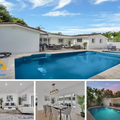 Gated Villa Blanca 5BR 3BA with Heated Pool & BBQ