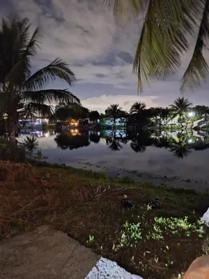 a view of a body of water at night at 1233 Apartment 4 Miami in Tamiami