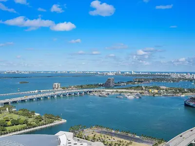 a view of a harbor with boats in the water at Downtown by Miami Vacation Rentals in Miami