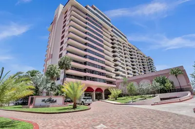 a rendering of the exterior of a building at Beachfront Condo w Beach Service 1207 in Miami Beach
