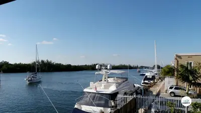 a group of boats are docked at a marina at Komffy Studio Waterfront w/King Bed & Free Parking in Hollywood