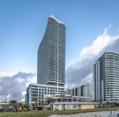 a group of tall buildings in a city at Luxury 2 Bedroom Ocean View en Hyde Resort in Hollywood