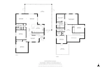 a floor plan of a house at Luxury 5BR & 3BA Villa Walk to Hollywood Beach in Hollywood