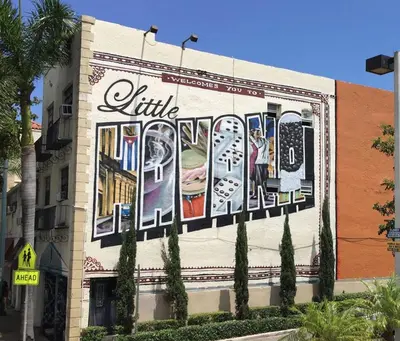 a mural on the side of a building at B2 Best Value on Private Bedroom with Private Bathroom in Little Havana, Miami in Miami