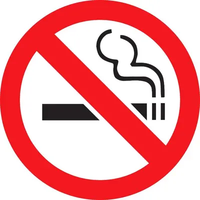 a red no smoking sign on a white background at B3 Best Value on Private Bedroom with Private Bathroom in Little Havana, Miami in Miami