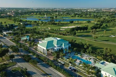 an aerial view of the resort and the golf course at Doral Pool 404 by Wave Properties in Miami