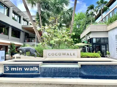 a statue of a bear in front of a building at GroveO5 10 minutes from Miami Beach in Miami