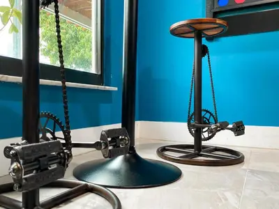 a recording studio with two stage equipment on the floor at Villa Palma - Prime Location, Pool, Game Room, Outdoor Kitchen in Miami