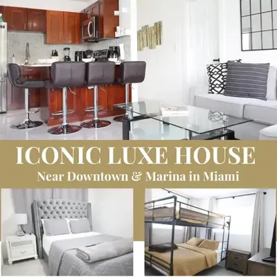GREAT Luxe House NEAR Downtown & Marina in Miami