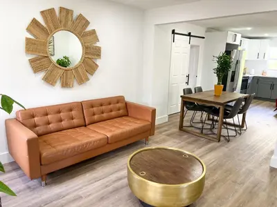 a living room with a couch and a table at New 3Bedroom 2Bathroom Private Home in Miami