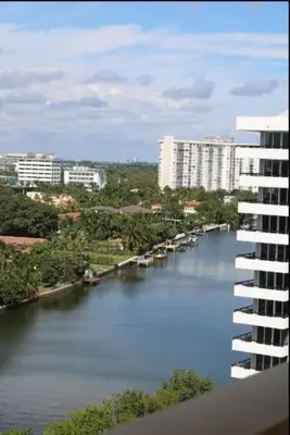 a view of a river in a city with buildings at 1405- South Beach 1BR & 1BA- Stunning Ocean View Oasis in Miami Beach