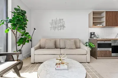 a living room with a couch and a table at 5108Great Penthouse, Bay view, in the heart of MIAMI in Miami
