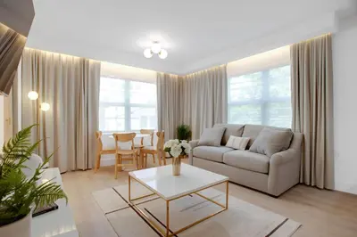a living room with a couch and a table at Vonder Miami Beach - Unit 15 in Miami Beach