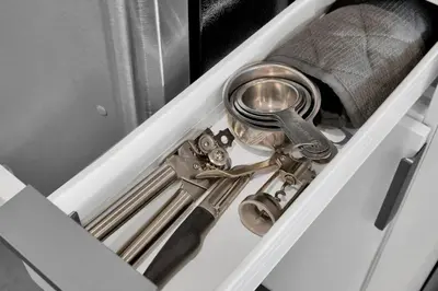 a drawer with a bunch of utensils in it at 2bedroom City Ocean Treasure in Miami