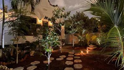 a garden with a bunch of trees and plants at Charming Home Close to Beaches & Downtown in Miami