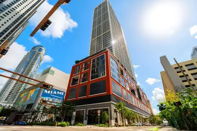 a tall building in the middle of a city at Luxury Panoramic Views - The Ultimate Downtown Getaway in Miami