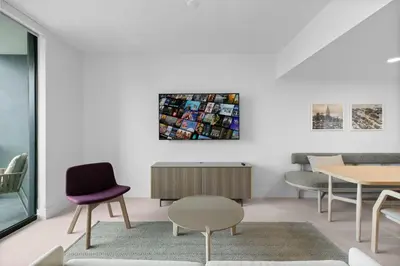a living room with chairs and a table at Free Parking! Luxury Condo in Downtown Miami in Miami