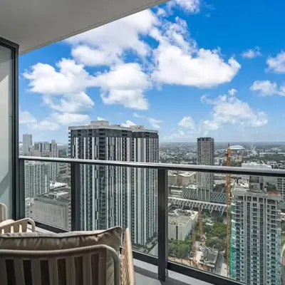 Stylish City Getaway with Pool Skyline Views