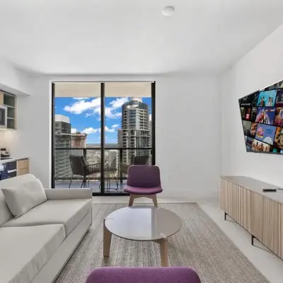 Luxury 45th-Floor Condo with Stunning City Views