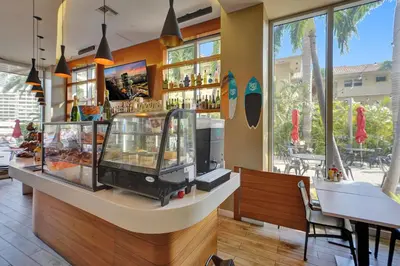 a shop with a display case in a store at Beachwalk Resort in Hallandale Beach