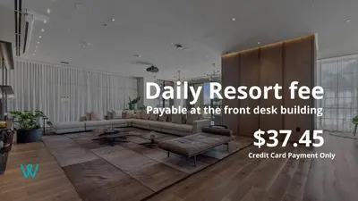 a living room with a couch and a table at Luxury Condo on 44th Floor - Downtown Plus Parking in Miami
