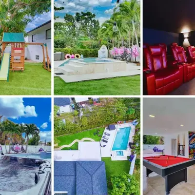 The Palms Villa with Cinema