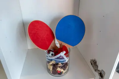 a glass jar filled with candy in a wall at Yellow Door Oasis airport, cruise port and beach close-by in Fort Lauderdale