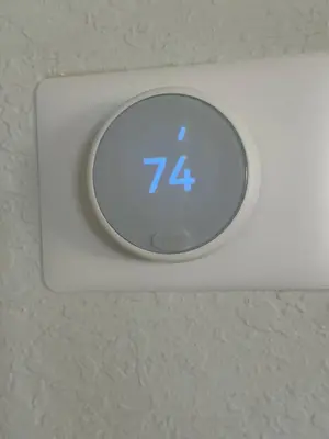 a digital clock on a ceiling with the number at Cozy studio in Hollywood, FL in Hollywood
