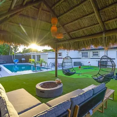 Cozy Miami Private Pool House W- Arcade Games