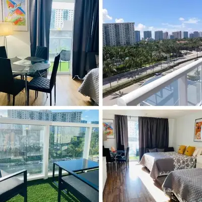 Departamento sobre la Playa con vista a la Collins Ave