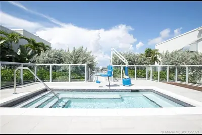 a swimming pool with a swing in a building at Ocean Dream at Costa Hollywood in Hollywood
