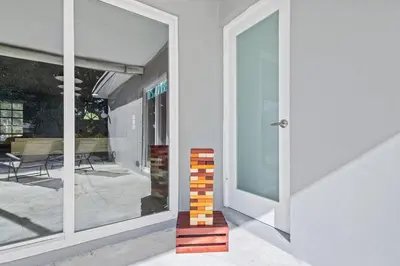 a lego pillar in front of a house at Pool, golf & 4 mi. from the beach & The Hard Rock in Hollywood